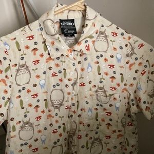 Totoro button up shirt